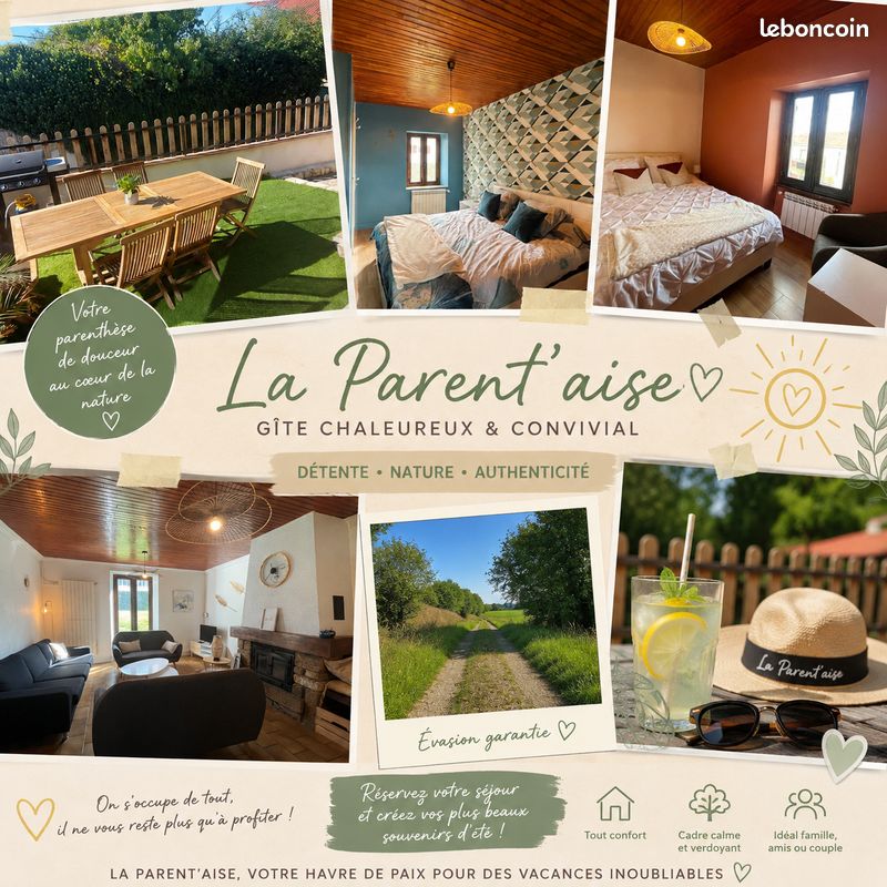 Gîte La Parent'aise pour 7 personnes, A75 à 5km (image 1)