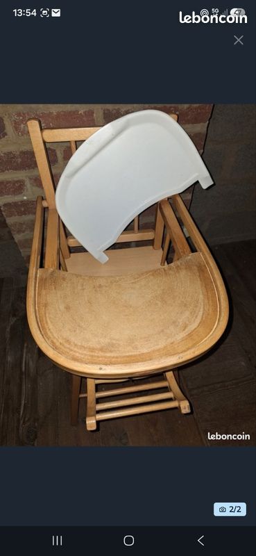 Chaise haute bois (image 2)