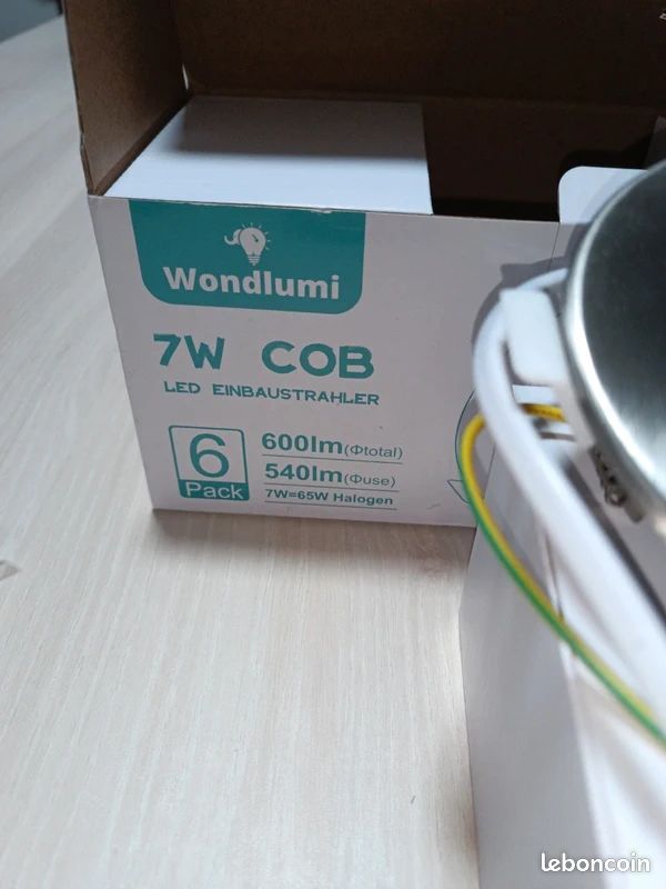 Wondlumi 6 spot inox led 7w neuf (image 4)