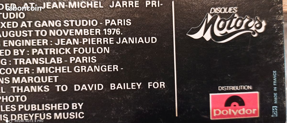 Disque vinyle 33 Tours Jean Michel Jarre Oxygène (image 6)