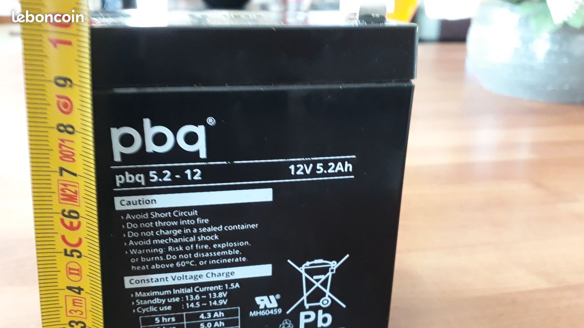 Batterie 12 volts / 5.2 Ah (image 2)