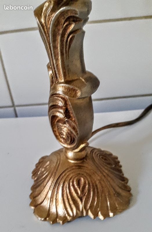 Golden vintage lamp (image 4)