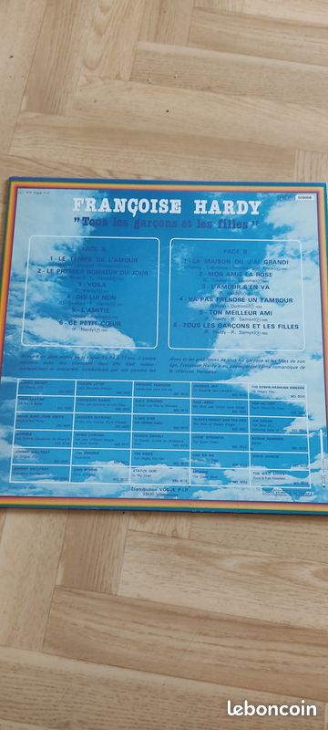 Françoise Hardy (Vinyle 33T) /Tous les garçons et les filles.. (image 2)