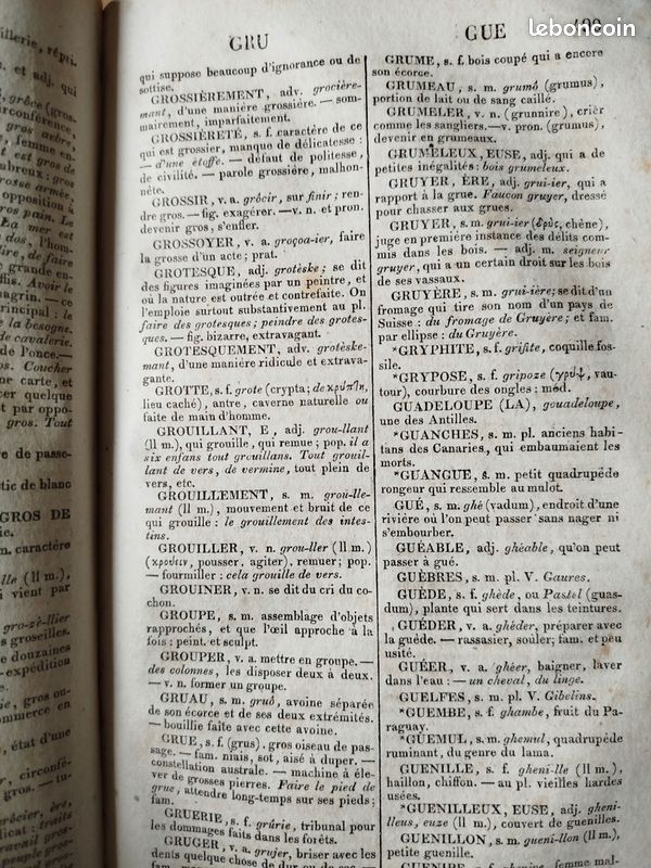 Wailly, Nouveau Vocabulaire Français, où l'on a suivi l'Orthographe (1827) (image 16)