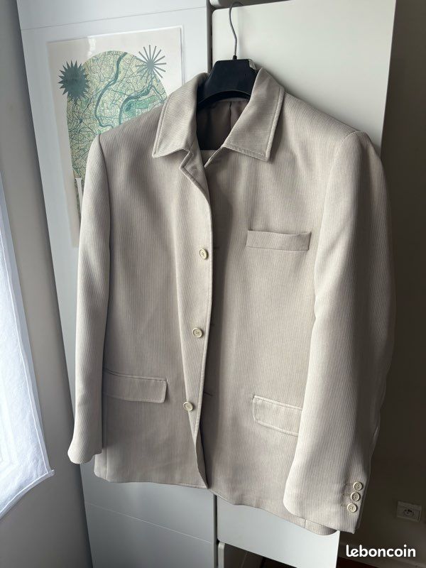 Costume homme Brice – Taille 54 – Beige clair Vêtements