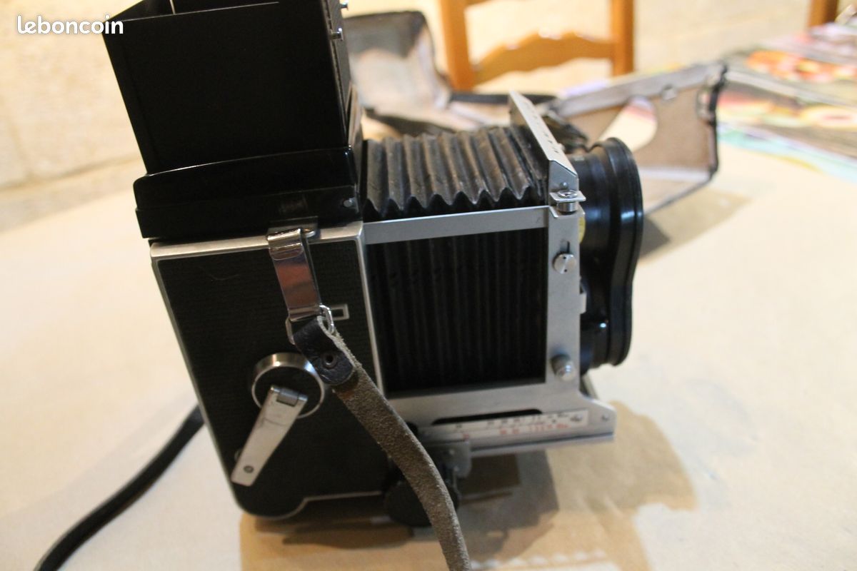 Rare appareil photo Mamiya C3 double objectifs mamiya bekor 80 mm 1:2.8 etui bon état et fonctionne années 60-70 (image 8)