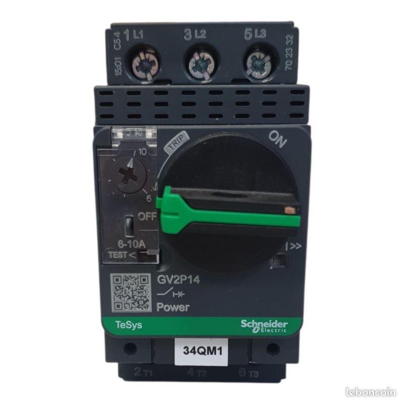 SCHNEIDER ELECTRIC GV2P14 Disjoncteur moteur 6-10A 3P (image 3)