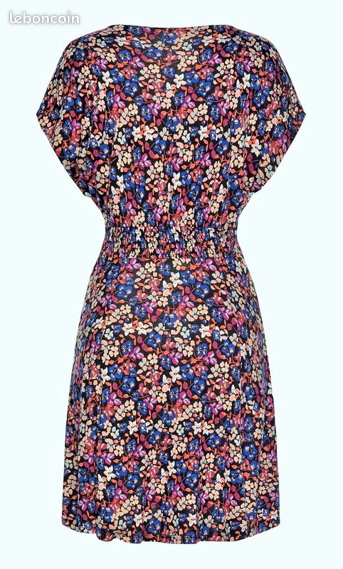 NEUVE BELLE ROBE MULTICOLORE A FLEURS ★★ LASCANA ★★ Modèle VIVANCE ★ T/ 46 (image 7)