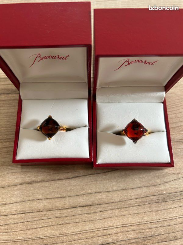 Lot bagues baccarat Médicis vermeil Montres Bijoux