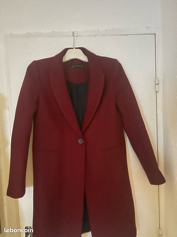 Manteau Veste Bordeaux Femme Zara Veste Bordeaux Femme Zara Veste