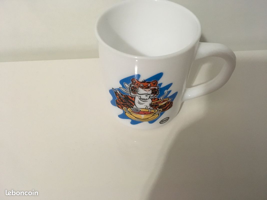 Mug Arcopal blanc vintage Tigre esso neuf (image 1)