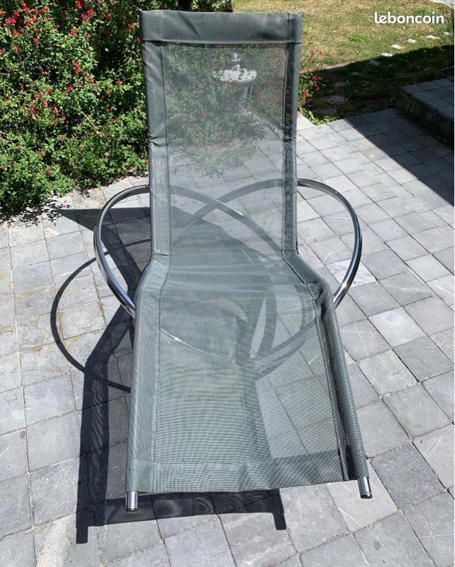 Transat Chaise longue pliable Roger LECAL 1975 (image 1)