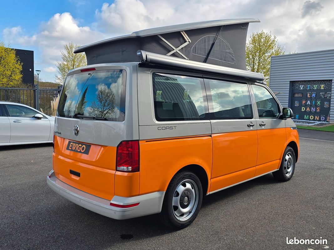 VOLKSWAGEN CALIFORNIA COAST 2.0 TDI150ch DSG CARPLAY/IMMAT FR COVERING ORANGE garantie VW 08/2028 (image 9)