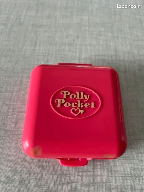 Polly Pocket party Time Surprise Bluebird 1989 rose un personnage figurine (image 2)