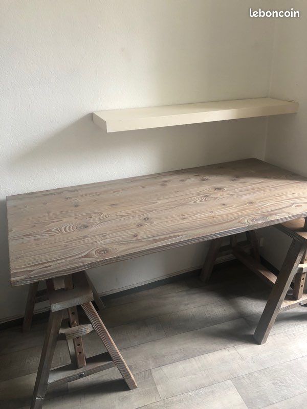 Bureau bois grisé AMPM (image 1)