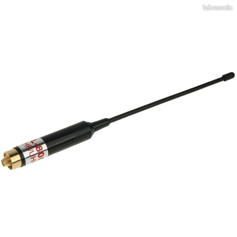 HpLive Antenne Télescopique AL-800 Double Bande SMA Haute Gain - Jusqu'à 94,8 Cm - Idéale Pour Baofeng, Kenwood, Wouxun Et Plus