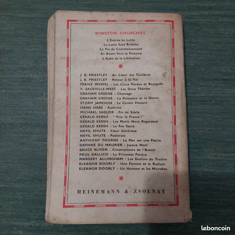 Pour Qui Sonne Le Glas - Ernest Hemingway - Édition Originale 1948 Heinemann Zsolnay - Bon état Vintage