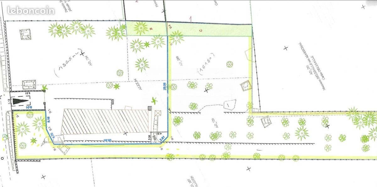 Terrain 1615 m² · à Boisset-et-Gaujac · 1 615 m² · 128 000 €