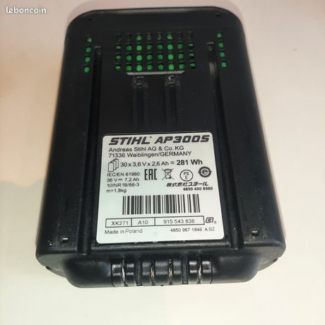 Batteria STIHL AP300S 36V 7.2Ah - Per Attrezzi Da Giardino Elettrici, Ricaricabile, 281Wh