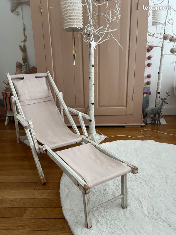 Chaise longue enfant années 1930 (image 1)