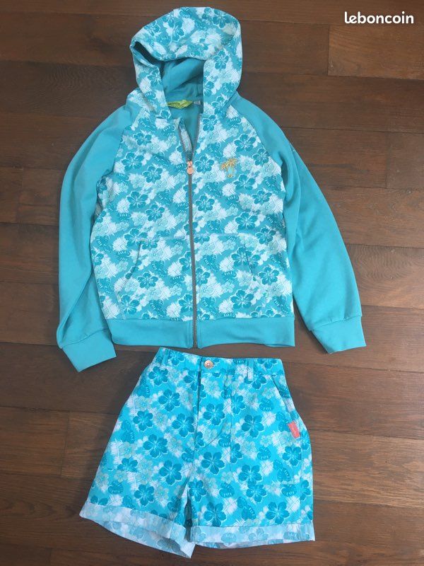 Ensemble short et sweat gilet TBE (image 1)
