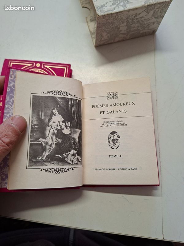 2342B: Lot 4 volumes Poèmes Amoureux et Galants - Éditions François Beauval (image 7)