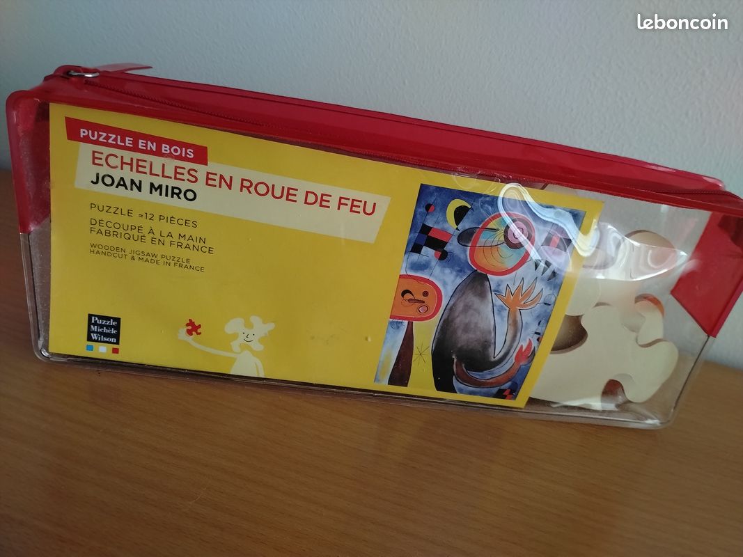 Puzzle d'art Juan Miro en bois fabriqué en France (image 1)