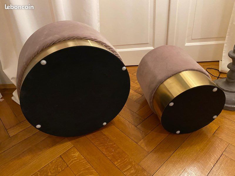 2 Poufs en velours (image 4)