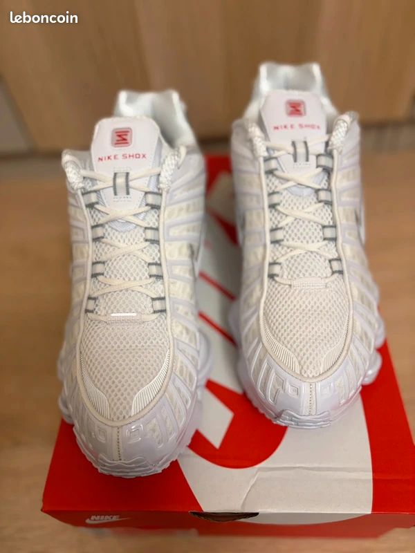 Chaussure Nike Shox TL blanc (image 4)