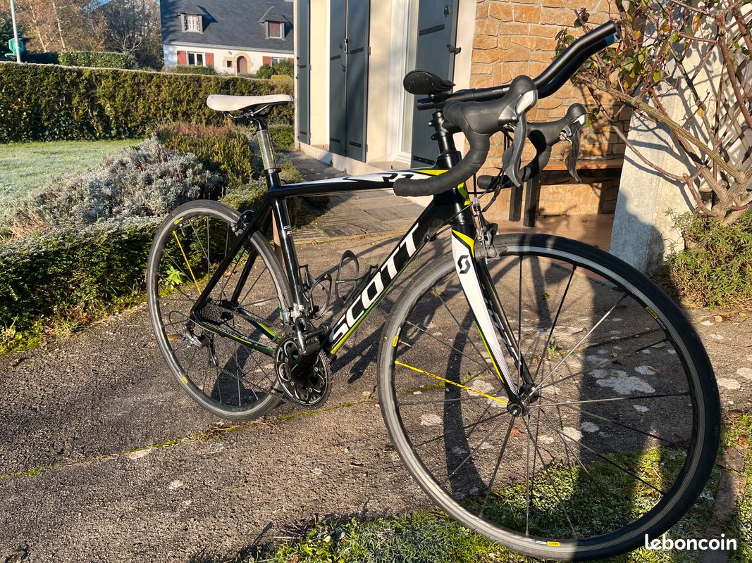 Vélo route carbone Scott CR1 roues Mavic Ksyrium (image 2)