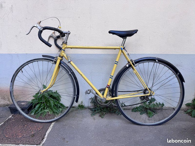 Chaîne De Vélo Ancienne – Yellow Course – Datant Des Années 1940 – Vélo Rétro