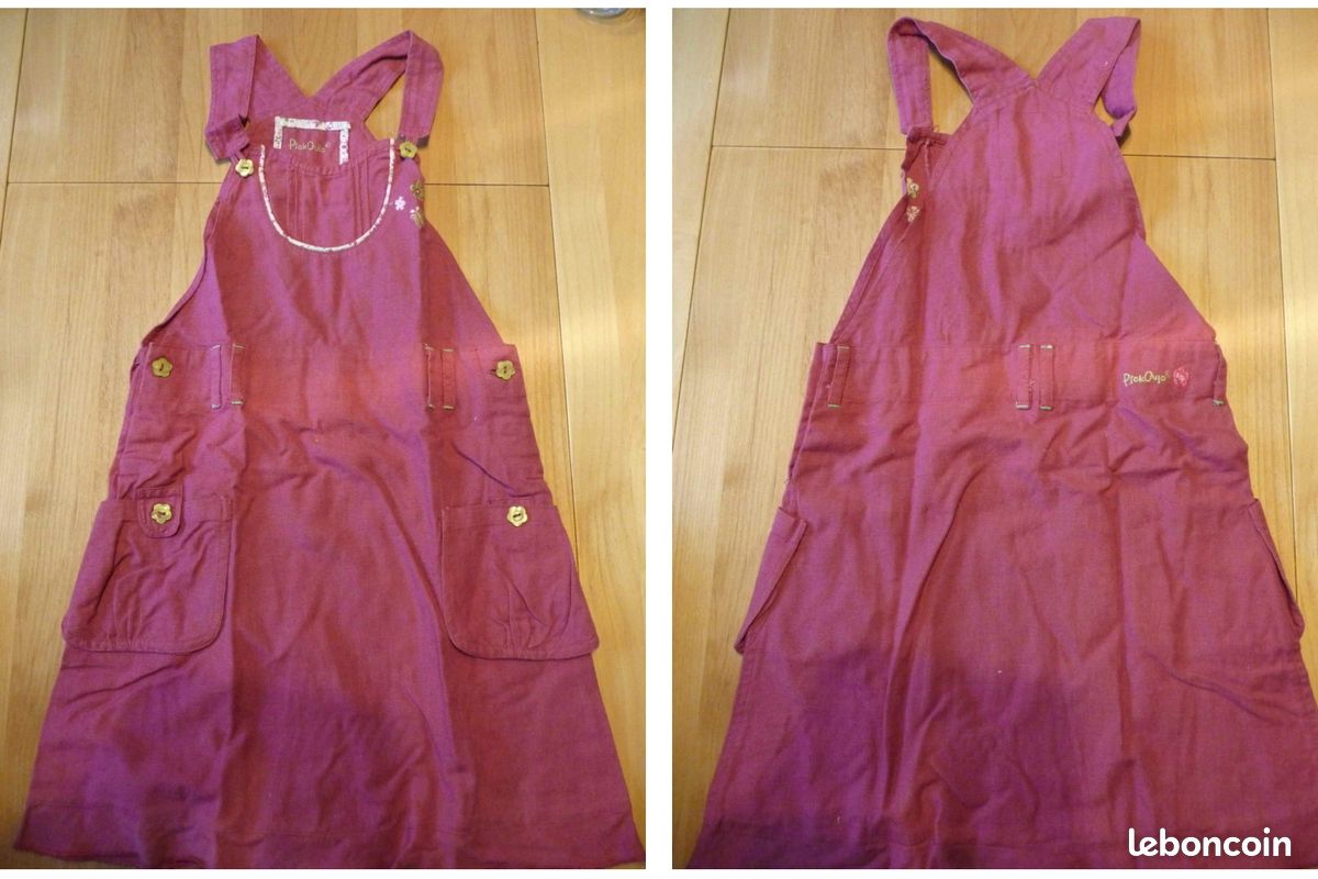Robe à bretelles rose 6A (image 1)
