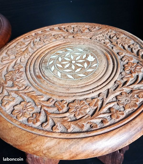 Etageres en bois teck artisanal indien (image 7)
