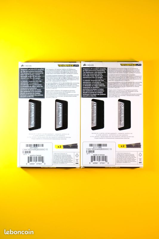 RAM Corsair Vengeance LPX 32 Go (2x2x8 Go) DDR4 3000 MHz CL15 (image 2)