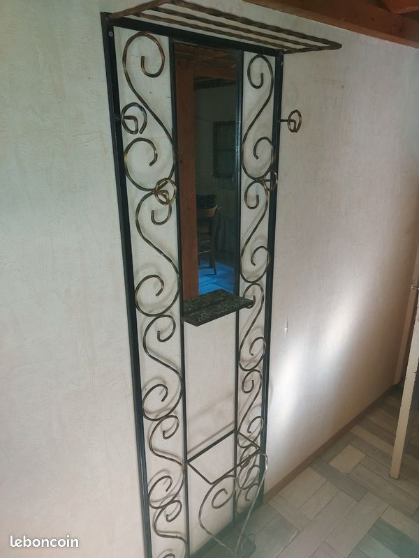 Porte manteau miroir vintage 50/60 (image 2)