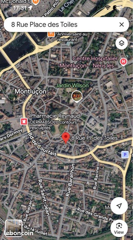 Appartement 3 pièces 56 m² · à Montluçon · 56 m² · 45 000 €