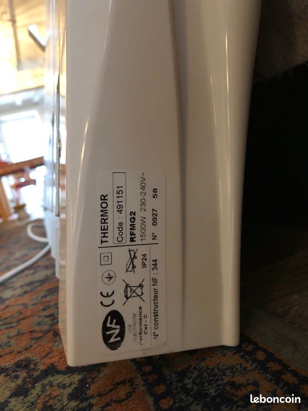 Paire de radiateurs Thermor 1500W (image 4)