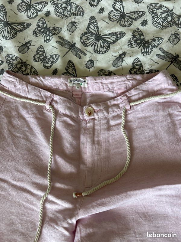 Tailleur pantalon lin retouches faites de -5cm (image 2)