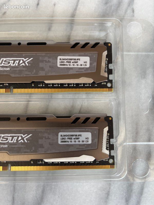 Lot de 2 barrettes de ram 2x4 GB (image 2)
