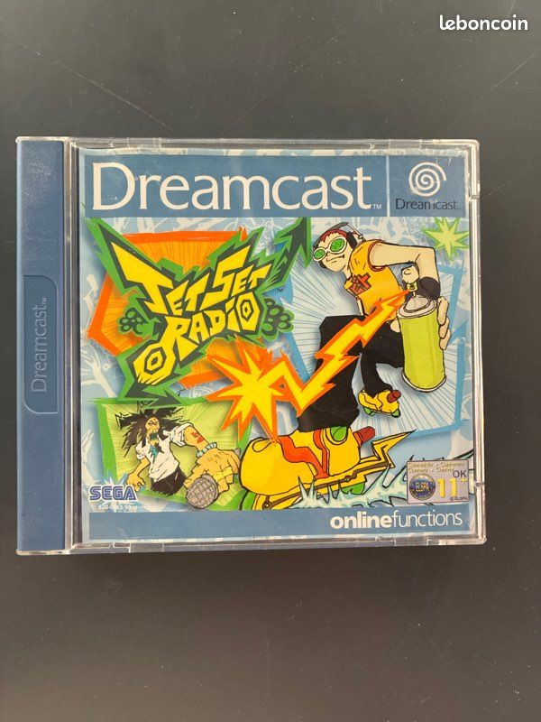 JET SET RADIO - NOTICE SEULE 100% ORIGINALE (ABIMÉE) SEGA DREAMCAST PAL EURO