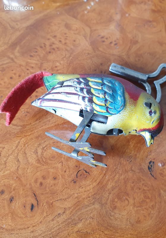 Ancien oiseau mécanique en tôle (image 2)