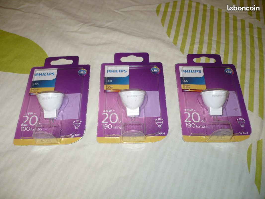 Ampoule LED GU4 Philips 20W (NEUVE) (image 3)