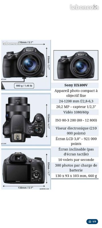 Sony Hx400v Dsc 400v Sony Cyber-shot DSC-HX400V: Digital