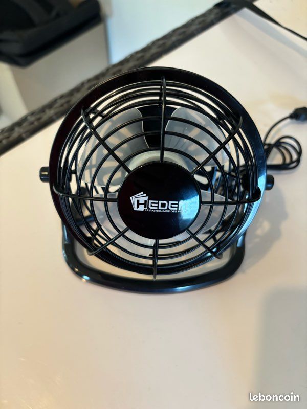 Lot de 10 ventilateurs USB Heden neufs Noir (image 2)