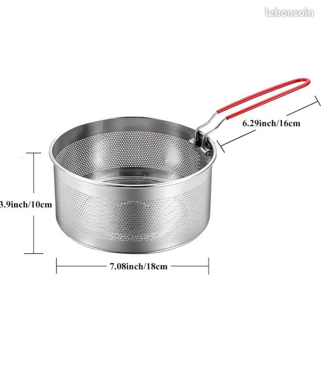 Passoire En Acier Inoxydable Avec Poignée Ergonomique - Crépine Universelle Pour Pâtes Et Aliments, Compatible Toutes Casseroles