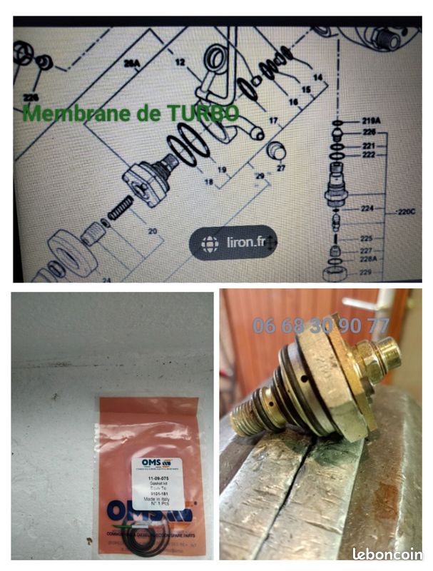Pochette De Joints Pour Pompe D'injection Kia Carens II (FJ) 2.0 CRDi 113ch – BOSCH – Neuf
