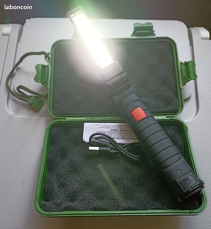 Mini Lampe LED Rechargeable USB Avec Aimant Et Ouvre-bouteille, 4 Modes, étanche IP65