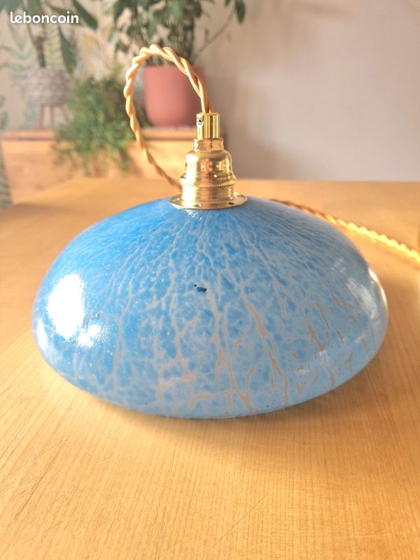 Suspension verre bleu de Yougoslavie (2 disponibles (image 6)