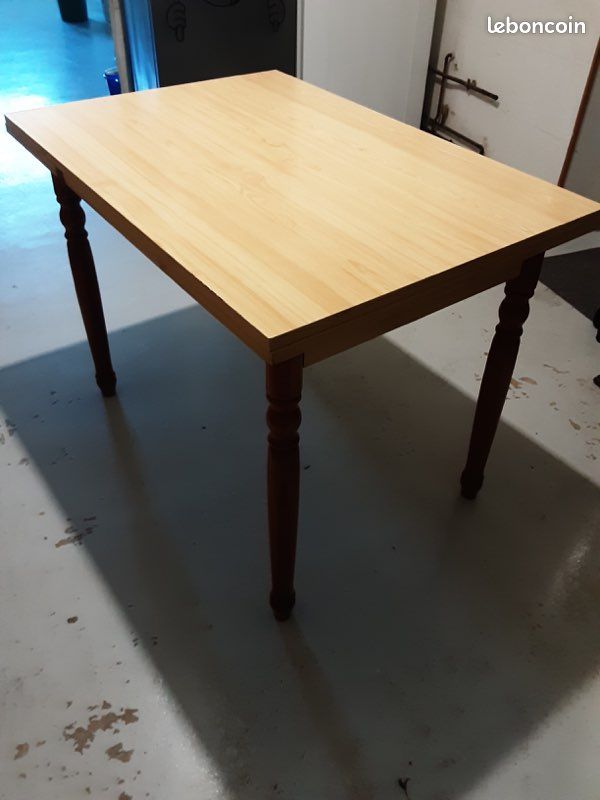 Table en pin et ses 2 rallonges (image 1)