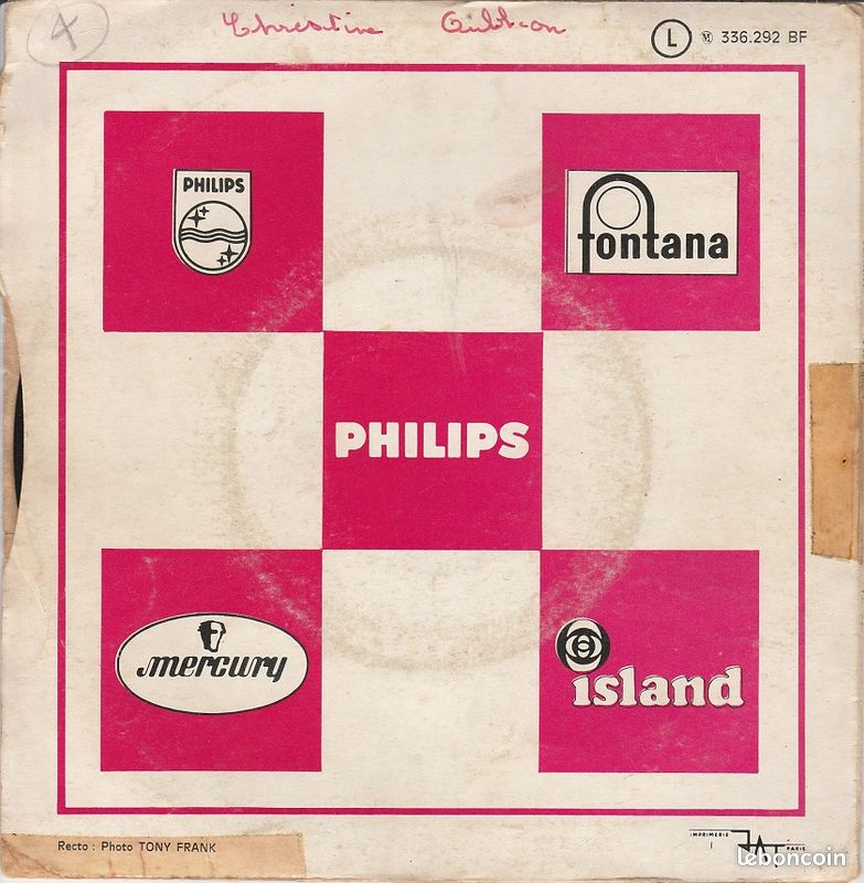 Hallyday 45 tours vinyle (image 2)